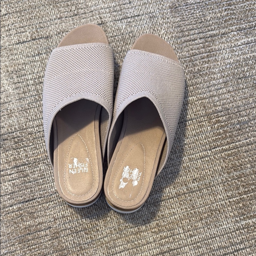 Women's Tan Slide Sandals